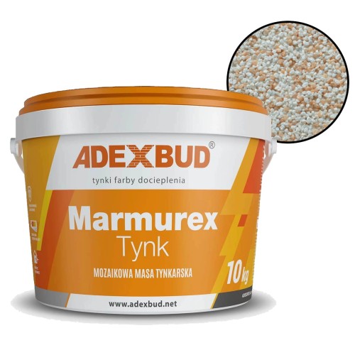 Tynk mozaikowy w kolorze biało-beżowym TM105 dekoracyjny Adexbud