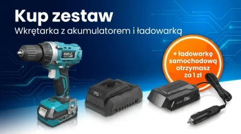 Zestaw DEDRA SAS+ALL DED7040 – wkrętarka 18V + akumulator 2Ah z ładowarką