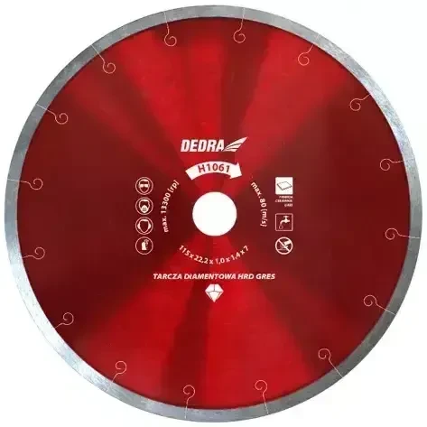 Tarcza diamentowa Dedra 125 mm do cięcia gresu, ceramiki i płytek